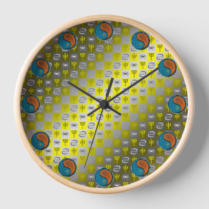 Cancer & Wood Monkey Clock