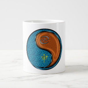 Cancer & Wood Monkey Large Coffee Mug