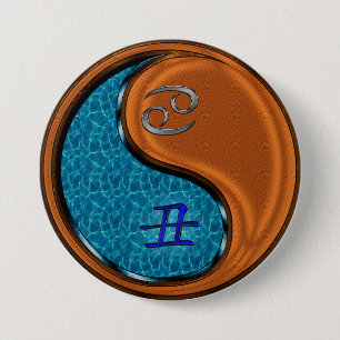 Cancer & Wood Ox 7.5 Cm Round Badge