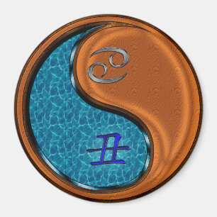 Cancer & Wood Ox Magnet