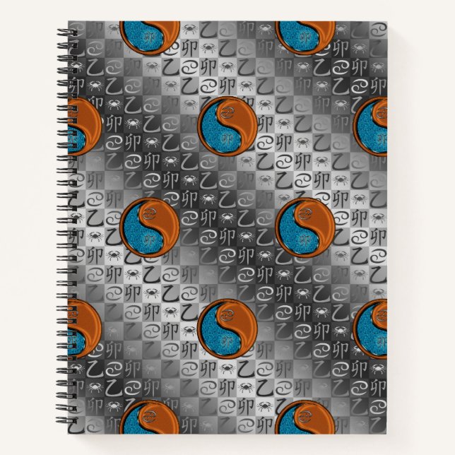 Cancer & Wood Rabbit Notebook (Front)