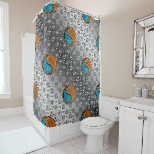 Cancer & Wood Rabbit Shower Curtain