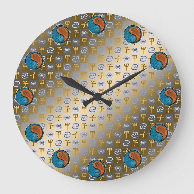 Cancer & Wood Rat Large Clock (Front)