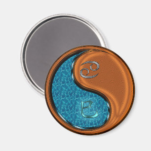 Cancer & Wood Snake Magnet