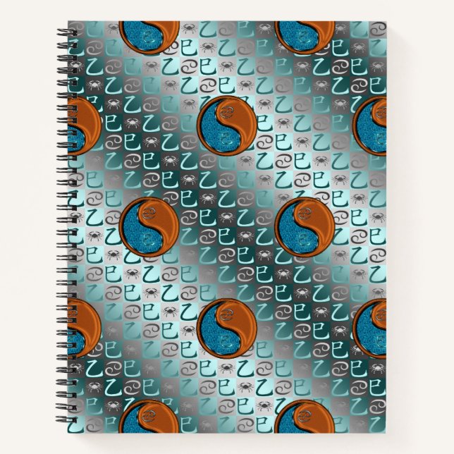 Cancer & Wood Snake Notebook (Front)