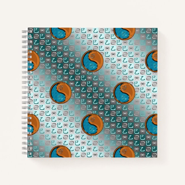 Cancer & Wood Snake Notebook (Front)