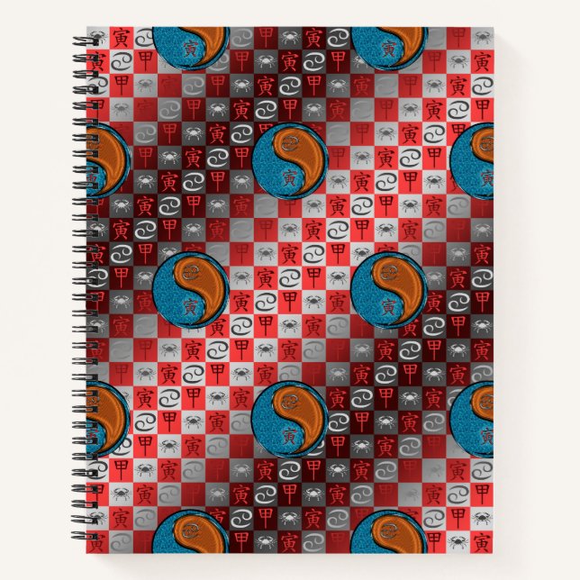 Cancer & Wood Tiger Notebook (Front)