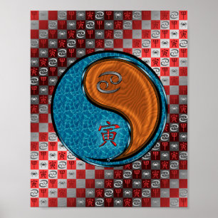 Cancer & Wood Tiger Poster