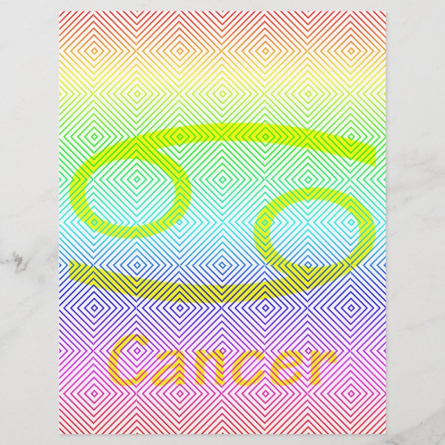 cancer yellow, spectral romb flyer (Front)