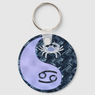 Cancer Yin Yang Key Ring