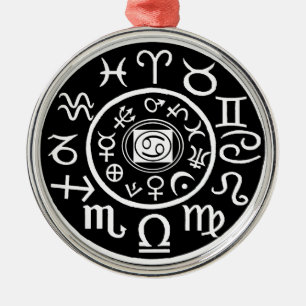 Cancer - Zodia Constellation & Planetary design Metal Tree Decoration