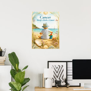 Cancer Zodiac Art Dreamy Astrology Collection Poster