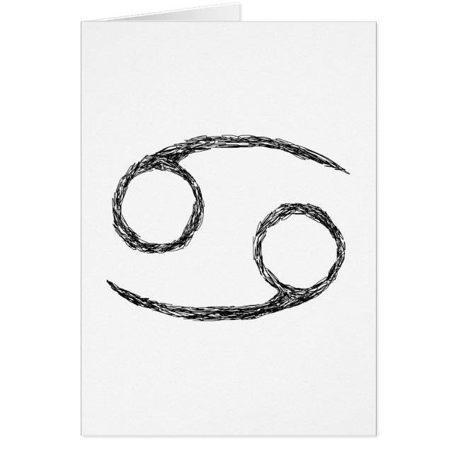 Cancer. Zodiac Astrology Sign. (Front)