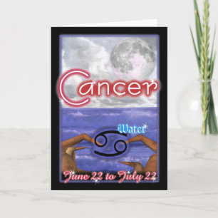 Cancer Zodiac birthday card