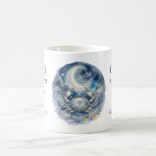 Cancer Zodiac Celestial Crab and Moon Coffee Mug