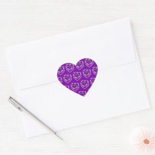 Cancer Zodiac Coquette Heart Birthday Cake Sticker