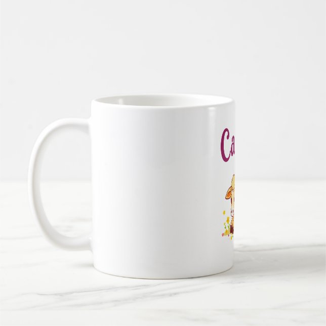 Cancer Zodiac Cow , Cute Cancer Coffee Mug (Left)