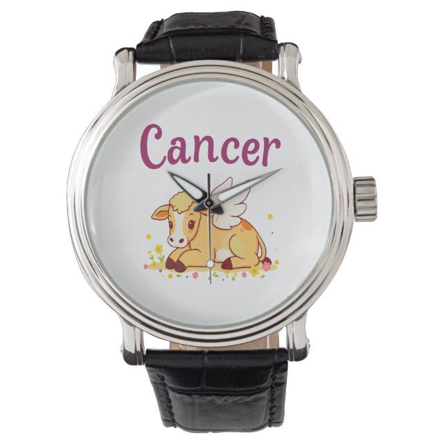 Cancer Zodiac Cow , Cute Cancer Watch (Front)