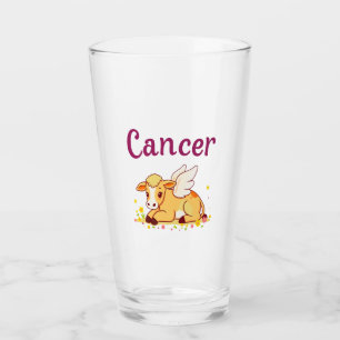 Cancer Zodiac Cow Png, Cute Cancer Glass