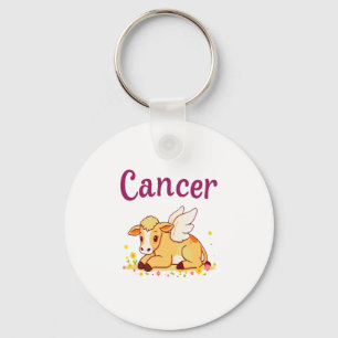 Cancer Zodiac Cow Png, Cute Cancer Key Ring