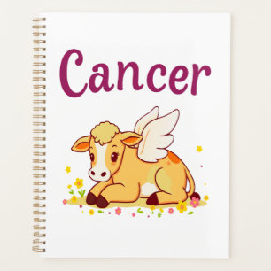 Cancer Zodiac Cow Png, Cute Cancer Planner