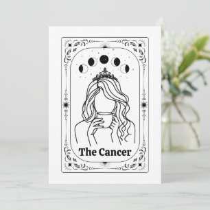 Cancer Zodiac Customisable Tarot Astrology Magical Invitation