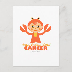 Cancer Zodiac for kids Postcard