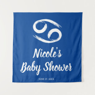 CANCER Zodiac June July Astrology Party Backdrop  Tapestry