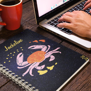 Cancer Zodiac l Galaxy Sky Star Calendar 2024  Planner