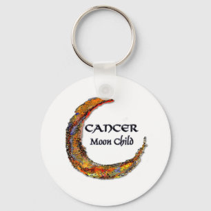 Cancer Zodiac - Moon Key Ring