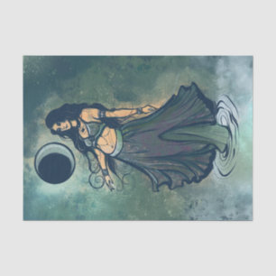 Cancer Zodiac MoonChild Goddess Belly Dancer       Tissue Paper