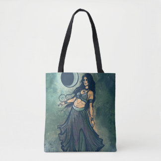 Cancer Zodiac MoonChild Goddess Belly Dancer Tote Bag