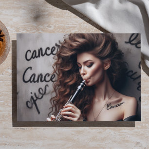 Cancer Zodiac Musician Clarinet Decoupage Tissue Paper