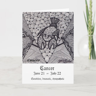 Cancer (Zodiac sign) Card