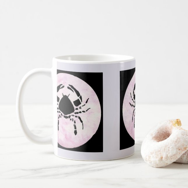 Cancer - Zodiac Sign Coffee Mug (With Donut)