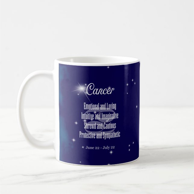  Cancer Zodiac Sign Constellation Traits Coffee Mug (Left)
