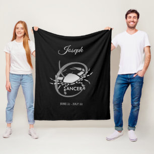 Cancer - Zodiac Sign Fleece Blanket