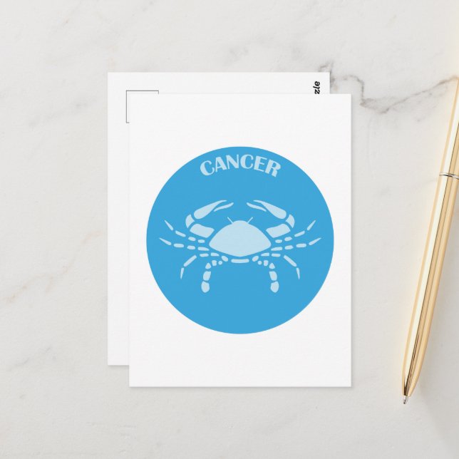 Cancer, Zodiac Sign, Horoscope, Astrology Postcard (Front/Back In Situ)