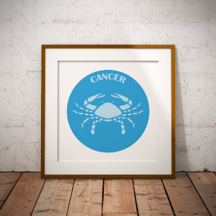 Cancer, Zodiac Sign, Horoscope, Astrology Poster