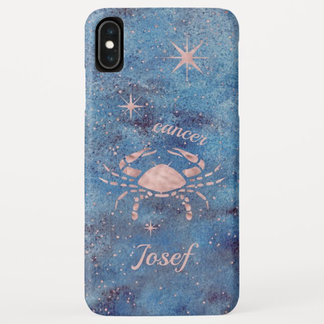 Cancer Zodiac Sign iPhone XS Max Case (Back)