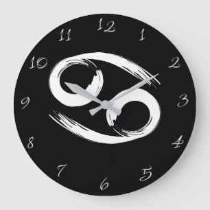 CANCER Zodiac Sign June July Summer Astrology Large Clock