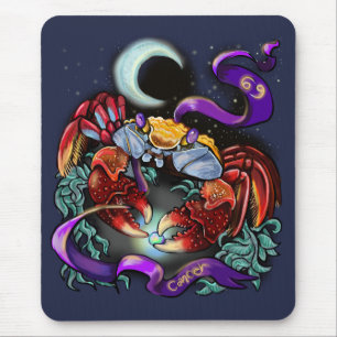 Cancer zodiac sign mouse mat