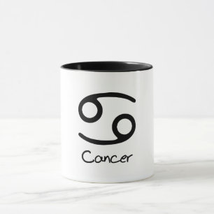 Cancer Zodiac Sign on White Background Mug