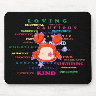 Cancer Zodiac Sign Traits Mouse Mat