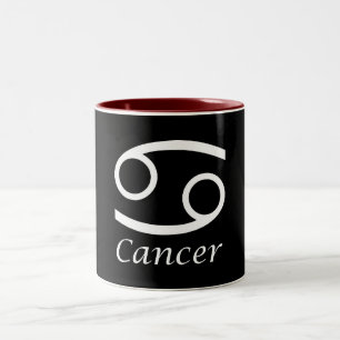 ‘Cancer’ Zodiac Sign Two-Tone Coffee Mug