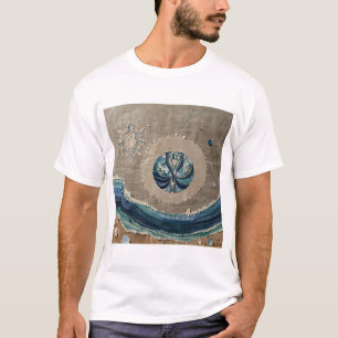 Cancer Zodiac Sign with Elegant Design T-Shirt