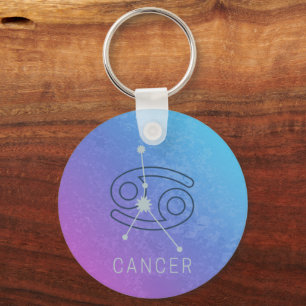 Cancer Zodiac Star Sign Horoscope Constellation Key Ring