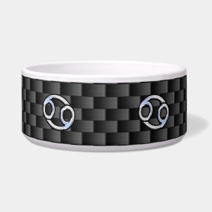 Cancer Zodiac Symbol Charcoal Carbon Fibre Print