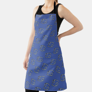 Cancer Zodiac Symbol Element by Kenneth Yoncich Apron