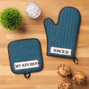 Cancer Zodiac Symbol Element by Kenneth Yoncich Oven Mitt & Pot Holder Set
